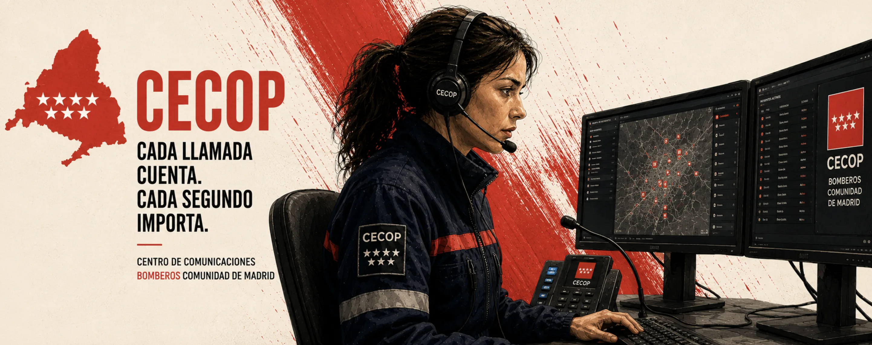 Ilustración: sala de operaciones del CECOP