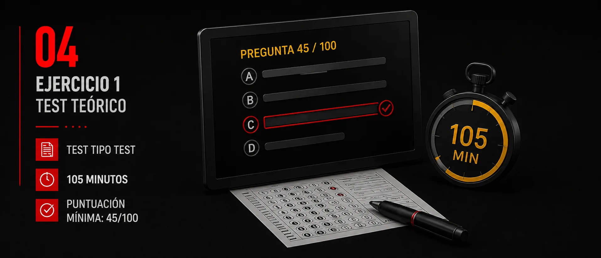 Ejercicio 1 · Test teórico
