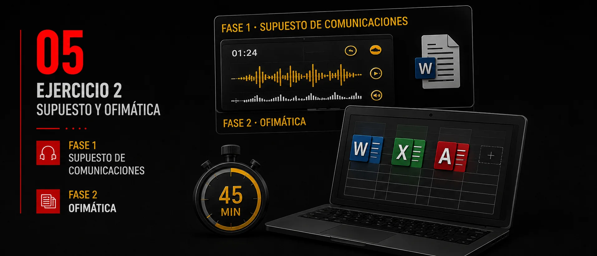 Ejercicio 2 · Supuesto, ofimática y mecanografía